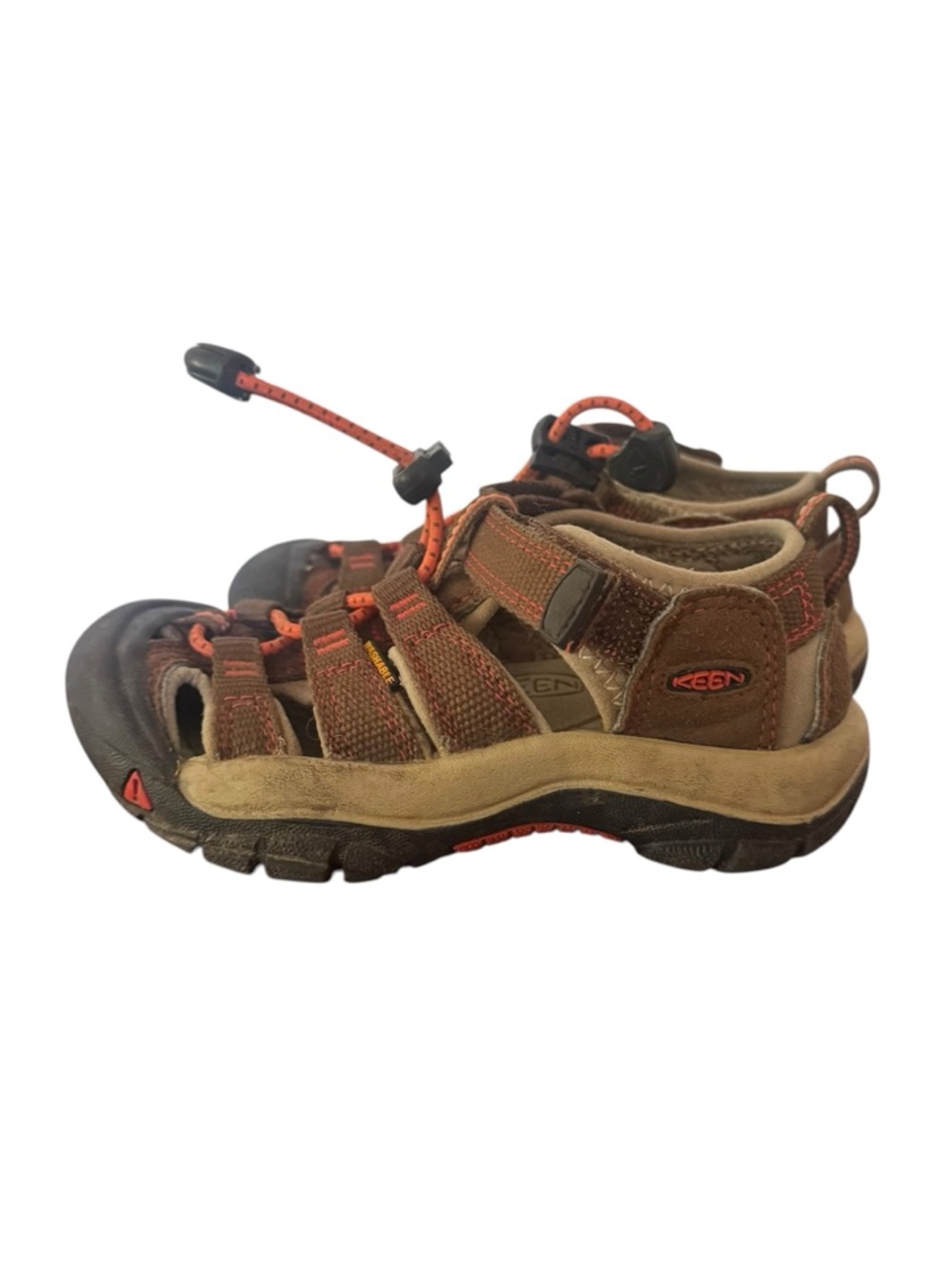 KEEN Newport H2 Toddler Sandals Size 9 Brown Orange Waterproof Outdoor